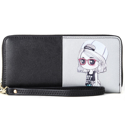 

Мода стиль Кенгуру (Bandicoot) бумажник длинный отрезок европейской и американской моды вертикальной секции мешок сцепления кошелек, г-жа Короткая секция 0009