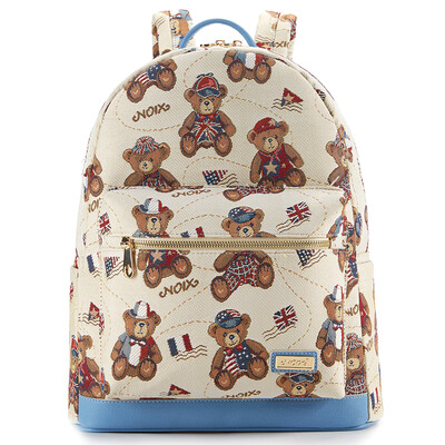 

Nuts (NOIX) NXS8001 travel bear series ladies ladies student backpack shoulder bag canvas bag beige