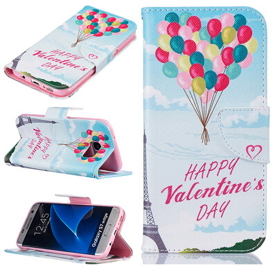 

Balloon Design PU Leather Flip Cover Wallet Card Holder Case for SAMSUNG GALAXY S7 Edge