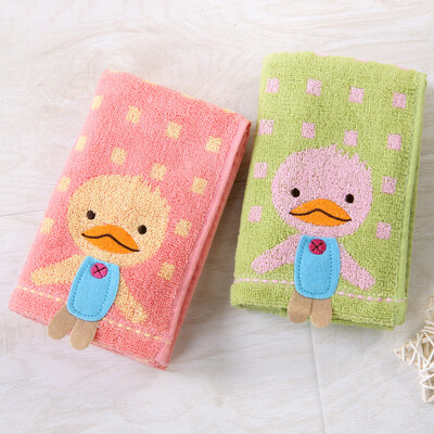 

Gold towel home textile cotton wash towel face towel two loaded candy gradient red blue 76g Article 68 34cm