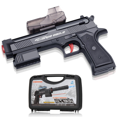 

Bean like toy guns Pisces pistol electric bursts of firearms electric model children&39s toy guns boy toys 9911A black gift box version