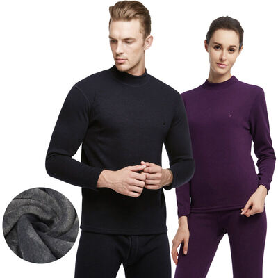 

Playboy PLAYBOY 8014 thermal underwear mens suit plus velvet thick cotton in the high collar middle-aged autumn&winter couples autumn clothes long pants mens warm suit Navy M