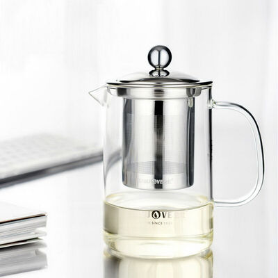 

Kamjove A-03 прозрачное стекло чайника с нержавеющей стали Fine Infuser 500 мл 16.9oz