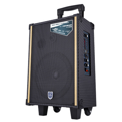 

Shuang Nuo Simei HJ-205 upgrade version of the outdoor drawbars Square dance audio portable portable speakers high-power loudspeaker black