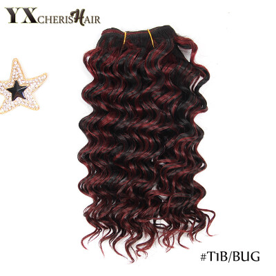 

2017 Hot Sale T1B BUG 100 Kanekalon Curly Tissage Synthetic Deep Wave Hair Extensions Freetress Deep Wave Crochet Hair