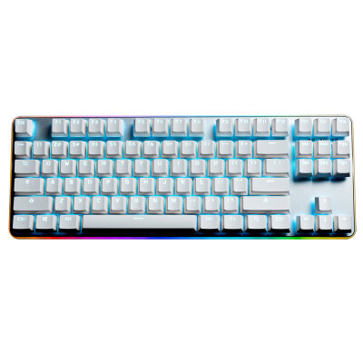 

GANSS GK87PRO RGB side light version cherry axis all-red game mechanical keyboard tea axis PBT two-color version