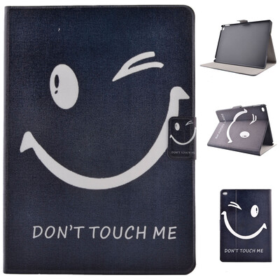 

Naughty Smile Style Classic Flip Cover with Stand Function and Credit Card Slot for Apple iPad 6/iPad Air 2
