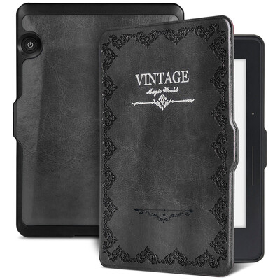 

Natusun подходит Kindle 1499 версия защитной втулки / оболочки Kindle Voyage парусная специальная ретро-волшебная книга сна кожаные перчатки серый