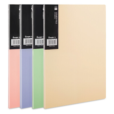 

Wide (GuangBo) 4 installed only 4-color A4 single powerful folder board + insert / color folder crystal color A9050