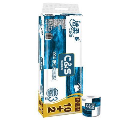 

C & S roll paper blue face flexible 3 layer 140g toilet paper 12 rolls international version