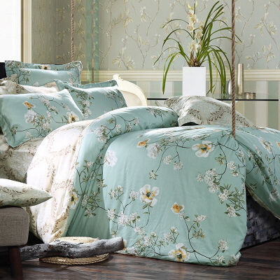 

NanJiren floral print cotton bed duvet cover