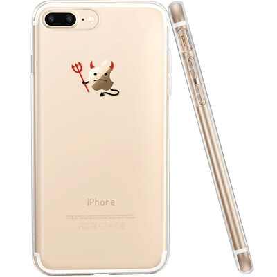 

ESR iPhone 7 plus mobile phone shell Apple 7plus phone shell mobile phone sets silicone transparent anti-drop soft shells what series of small demons