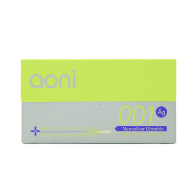 

Aoni Condoms - Nanosilver Ultrathin 001 12 PCS - Premium 001 Series - Water Based Lubricant