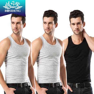 

Jingdong supermarket Bosideng BOSIDENG men&39s vest cotton breathable sports fitness bottoming shirt vest sweat vest male thin section underwear three pieces of white XXL