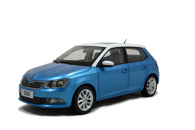 

118 scale Skoda New Fabia 2015 diecast model car blue