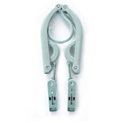 

Benjani Wheat Washing Series Traveling Portable Folding Hanger With Clip Multi-function Magic Telescopic Clothes Patch Color Random
