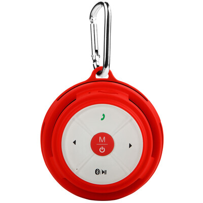 

See me here BV200 outdoor mini wireless Bluetooth speakers portable small steel guns phone audio card subwoofer gem red