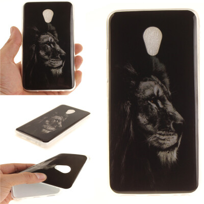 

Black lion Pattern Soft Thin TPU Rubber Silicone Gel Case Cover for Meizu mx5