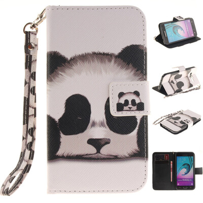 

Panda Design PU Leather Flip Cover Wallet Card Holder Case for SAMSUNG GALAXY J3 2016 J310