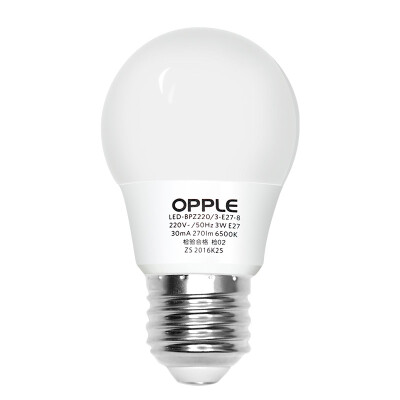 

【Jingdong Supermarket】 Op lighting (OPPLE) LED bulb bubble bubble 12w E27 large screw mouth light source energy saving lamp 3000K yellow