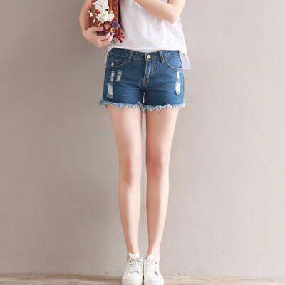 

City Plus CITYPLUS College of Arts&Crafts Windy Pants Harajuku Winds Under Boots Denim Shorts CWDK173254 Light Blue 27