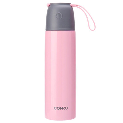 

Кан Прохладный (conku) Портативный пуля изоляция Кубок 500ML мужчины и 304 чашек из нержавеющей стали движения ребенка студента Tisheng розового чашка ZB500