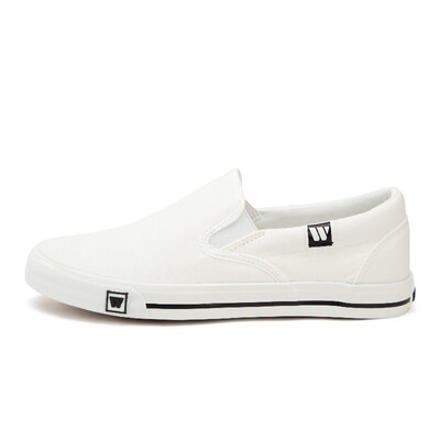 

Backrest warrior men&women spring&summer new canvas shoes men&women low to help couples small white shoes a pedal leisure shoes students flat floor shoes canvas shoes WXY-903T white 37