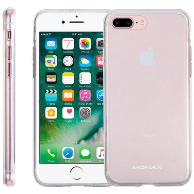 

MOMAX MOMAX iPhone7 8 plus mobile phone shell Apple 7 8plus phone case protection cover TPU material all-inclusive wrestling soft shell 55 inches transparent white