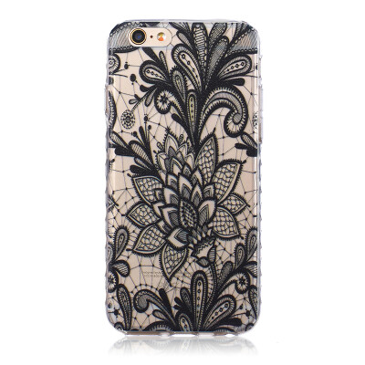 

Black Rose Pattern Soft Thin TPU Rubber Silicone Gel Case Cover for IPHONE 6 Plus6S Plus