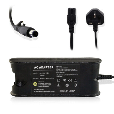 

65W 19.5V 3.34A AC Adapter Charger for Dell Laptop Adapter UK Plug
