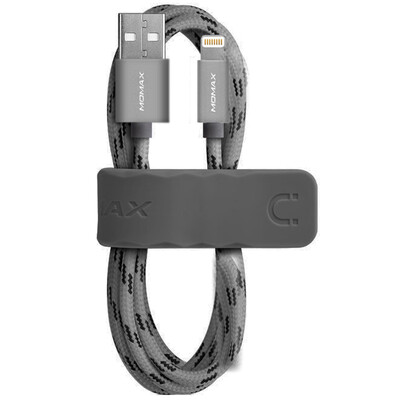 

MOMAX MOMAX MFi certified Apple data cable charging line nylon braided 2 m gray support iphone5 / 6s / 7Plus / SE / ipad air mini