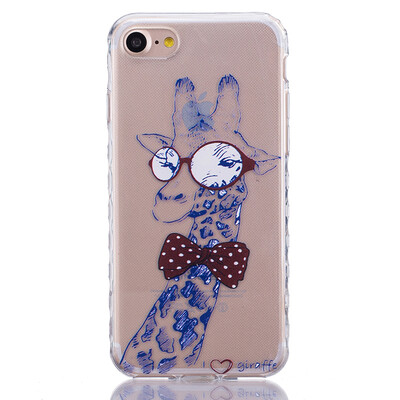 

Giraffe Pattern Soft Thin TPU Rubber Silicone Gel Case Cover for IPHONE 7