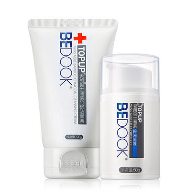 

Dirk men's oil control facial cleanser 2 sets (oil gel 50g + bamboo charcoal cleansing cream 120g)