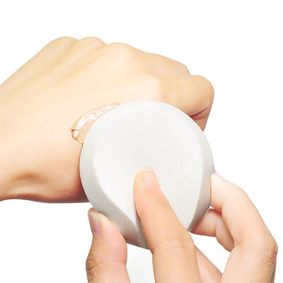 

Babaluosha make-up powder white round thickened 2 pieces dry&wet with a base cake liquid foundation BB cream sponge remover tool