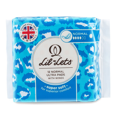 

Lil-lets Supersoft Super soft cotton soft sanitary napkin 12 pieces