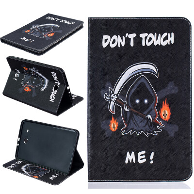 

Grim Reaper Style Embossing Classic Flip Cover with Stand Function and Credit Card Slot for SAMSUNG GALAXY Tab A 9.7 T560