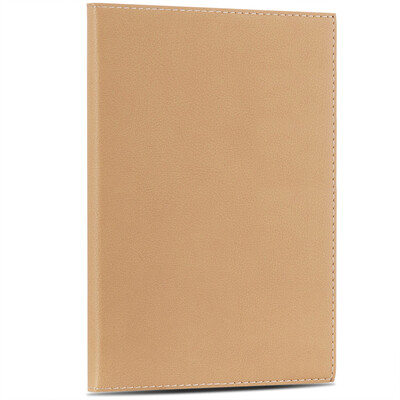 

Effective deli 3189 simple pocket PU leather surface of the notebook notebook 25K 96 pages yellow