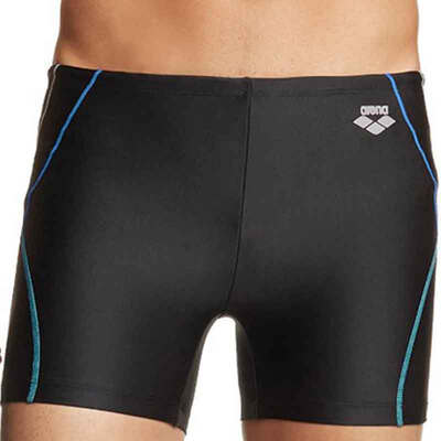 

Arena A Rena Men's Flat Swim Trunks Удобная сухая тренировка Высокоэффективная анти-хлорная стойка Большие размеры повседневных плавательных брюк FMS5279M Black Blue XXL
