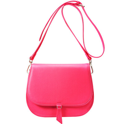 

Each degree MEIDU Korean version of the small round bag cross-pattern cowhide handbags wild shoulder oblique cross package ladies bag MWB160776 rose