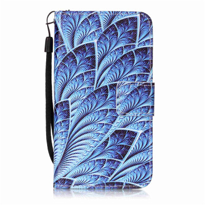 

Blue Dazzle Design PU Leather Flip Cover Wallet Card Holder Case for Samsung Galaxy J1（2016）/J120F