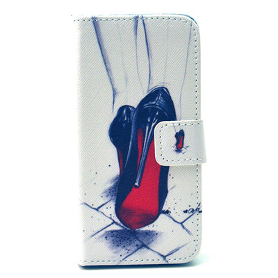 

High heels Design PU Leather Flip Cover Wallet Card Holder Case for IPHONE 5
