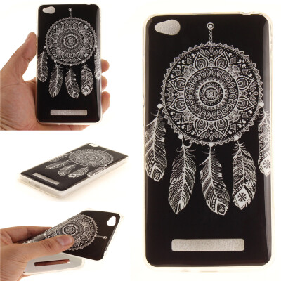 

Black wind chimes Pattern Soft Thin TPU Rubber Silicone Gel Case Cover for XIAOMi RedMi 4A