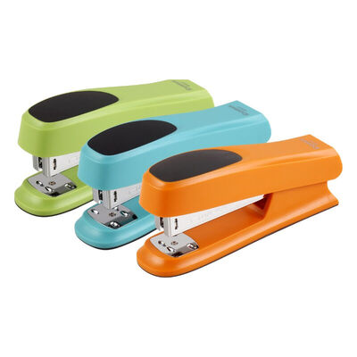 

(COMIX) 12 # comfortable non-slip stapler 3 color matching 3 boxes of staples office stationery B3027E