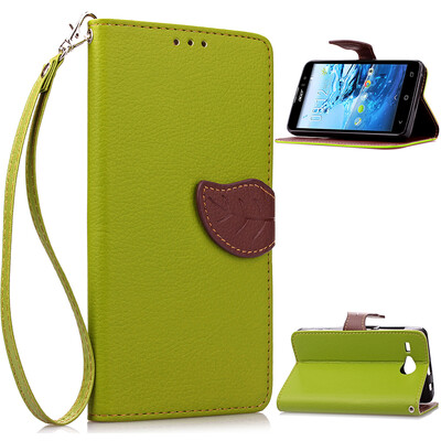 

Green Design PU Leather Flip Cover Wallet Card Holder Case for ASUS ZenFone 2 Laser (ZE550KL