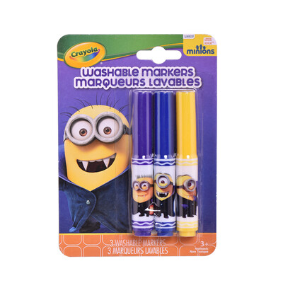 

Crayola окрашены дети счастливые маленький желтый человек вампиром стиль 3 цвета короткие палочки толщиной голова акварель пера 58-5205