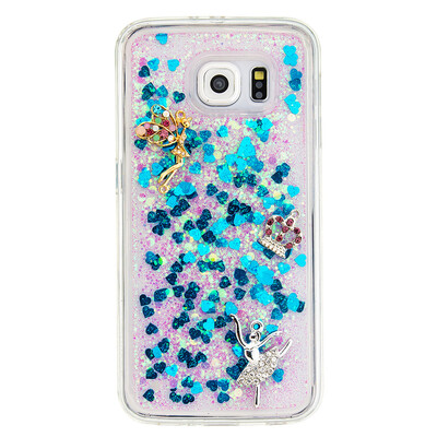 

Dynamic Quicksand Glitter Liquid Soft TPU Case Cover For SAMSUNG S6EDGE