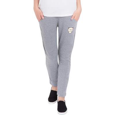 

A pair of pregnant women pants long pants wear large size maternity dress belly pants sports casual pants M401 gray M