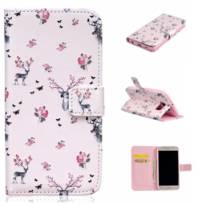 

Deer Design PU Leather Flip Cover Wallet Card Holder Case for SAMSUNG GALAXY S6