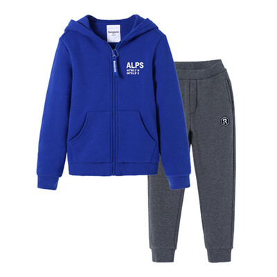 

Bala Bala (BALABALA) brand children's clothing male middle child long sleeve suit leisure 28044161101 Chinese blue 130