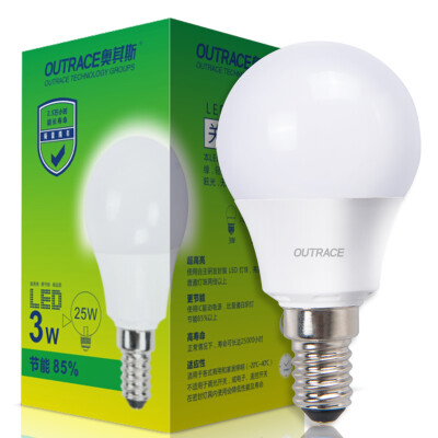 

Jingdong supermarket] Oasis (OUTRACE) LED light bulb 3W white light e14 energy-saving light bulb bulb light source